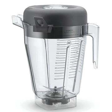 Vitamix 15981 32 oz Clear Replacement Tritan Container, Lid And Blade For The Quiet One Blending Station Advance tang 2 Blending Station And Drink Machine Advance 7 1/8"L x 8 1/8"W x 8 5/8"H