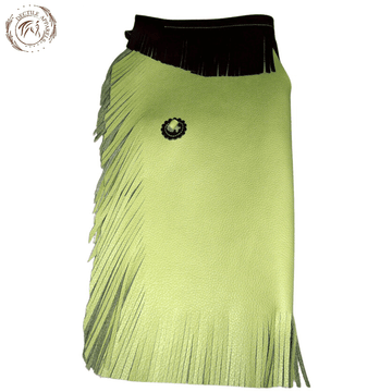 Lime Green Leather Chinks Chaps